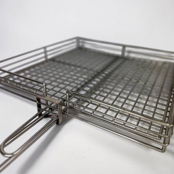 Решетка гриль из нержавеющей стали 300&times;300 мм ручной работы bbq006 фото
