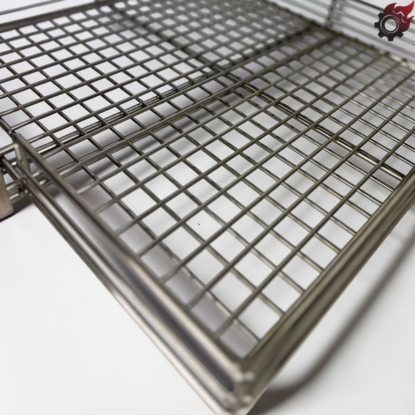 Решетка гриль из нержавеющей стали 400х400 мм ручной работы bbq008 фото