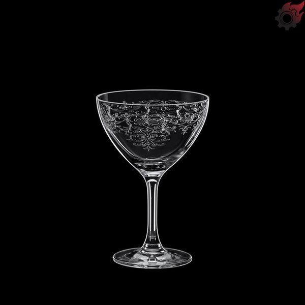 Коктейльный бокал Martini Saucer Lace, 250 мл, Classic Cocktails Vintage Rona 651508333 фото