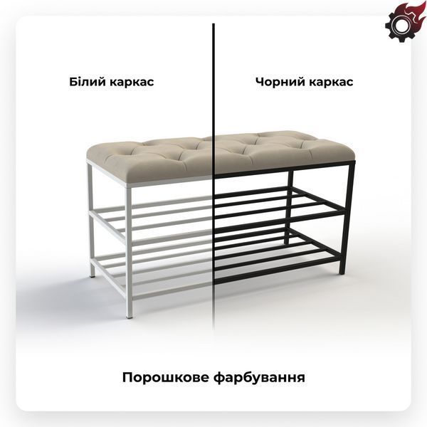 Банкетка для обуви Женева-1 100см велюр черный 10-0-9003 4010060210000 фото