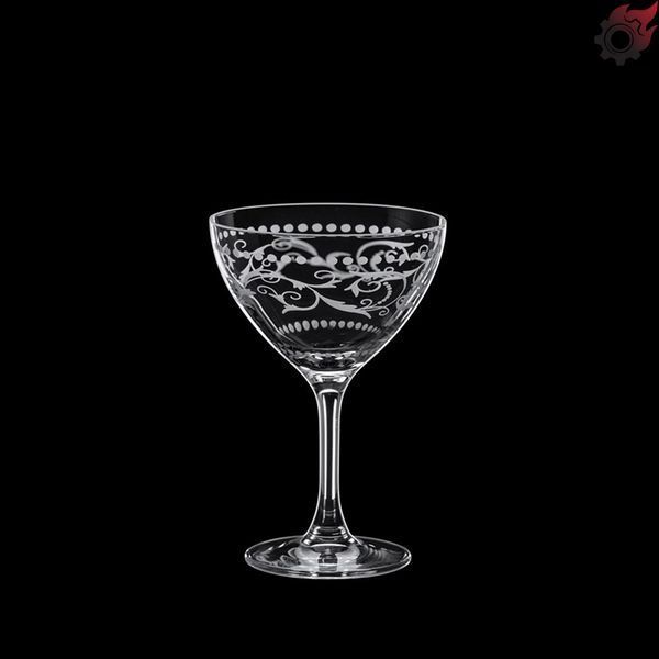 Коктейльный бокал Martini Saucer Dots, 250 мл, Classic Cocktails Vintage Rona 651508925 фото