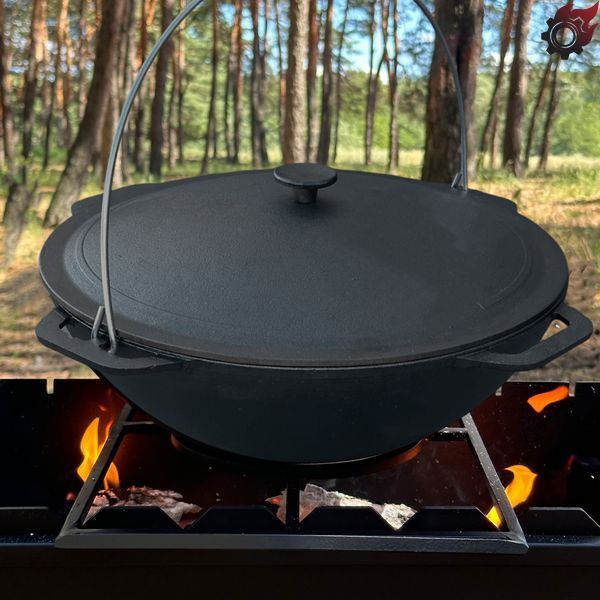 Казан азіатський КА-12 чавунний з кришкою 12л 4827005594213 фото