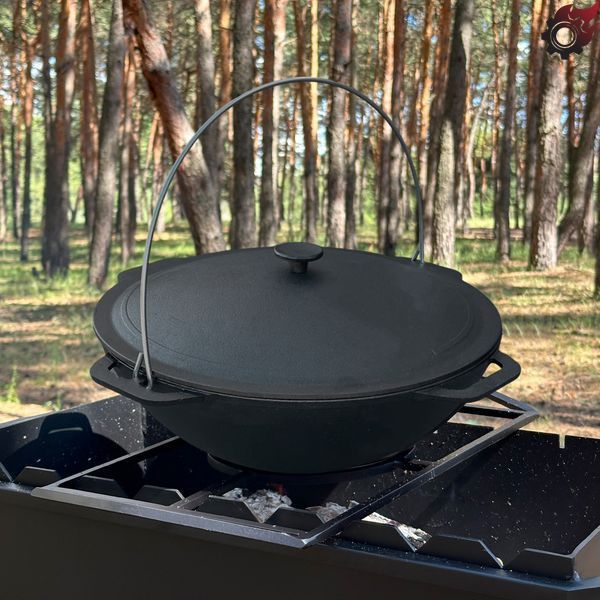Казан азіатський КА-12 чавунний з кришкою 12л 4827005594213 фото