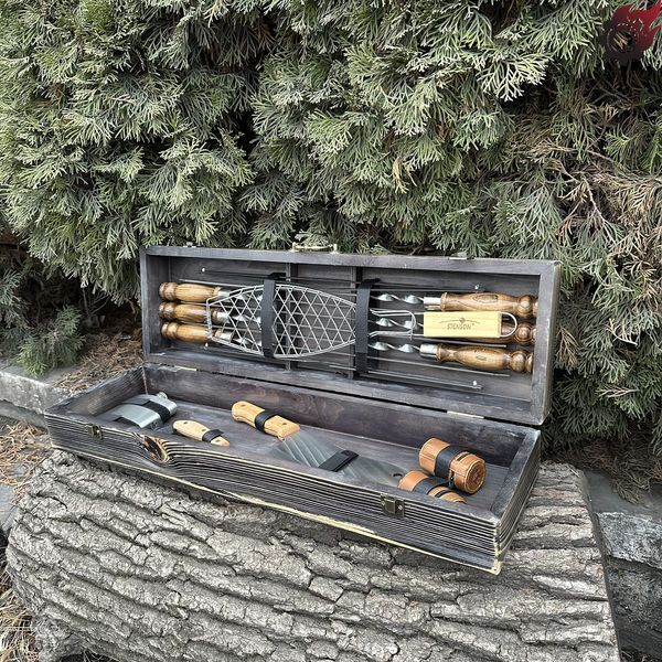 Подарочный набор Mzavod Мастер BBQ темная текстура 1190210000866 фото